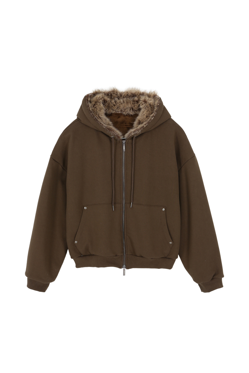 テディファーフード ジップアップ (ブラウン) | ASURA | HANA(ハナ) #18