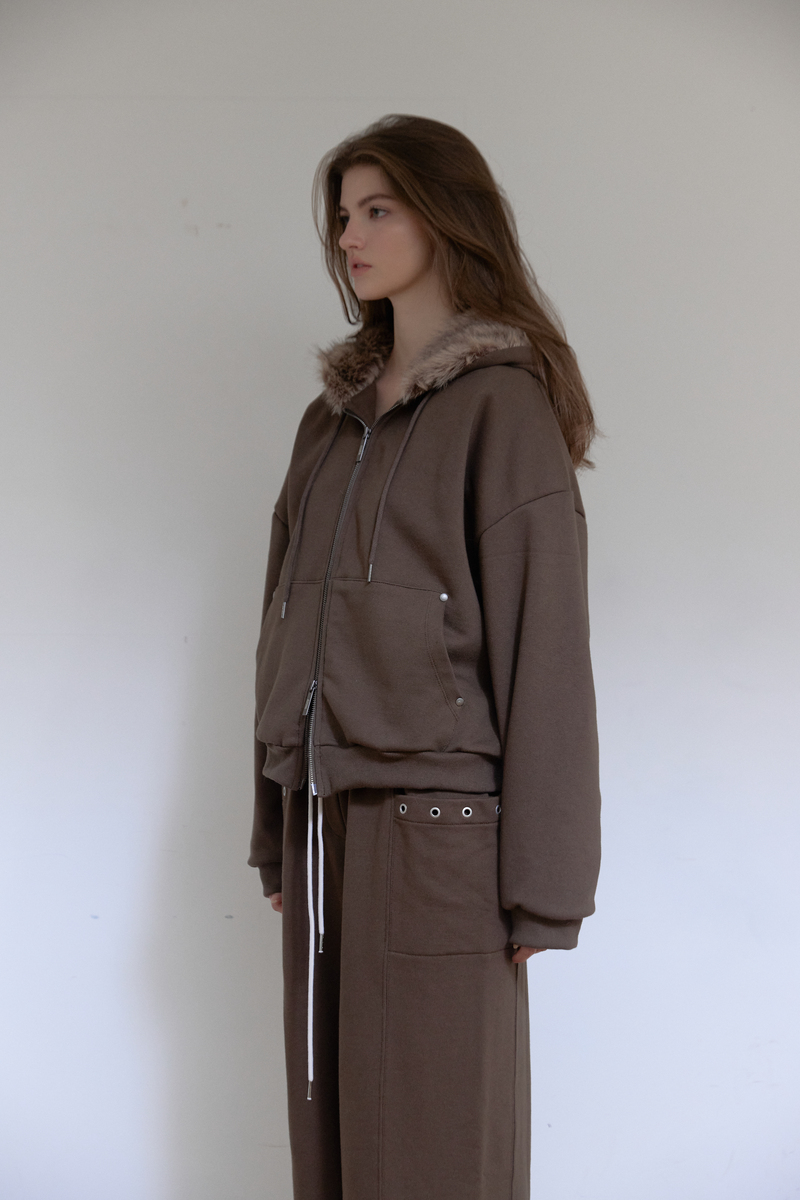 テディファーフード ジップアップ (ブラウン) | ASURA | HANA(ハナ) #2