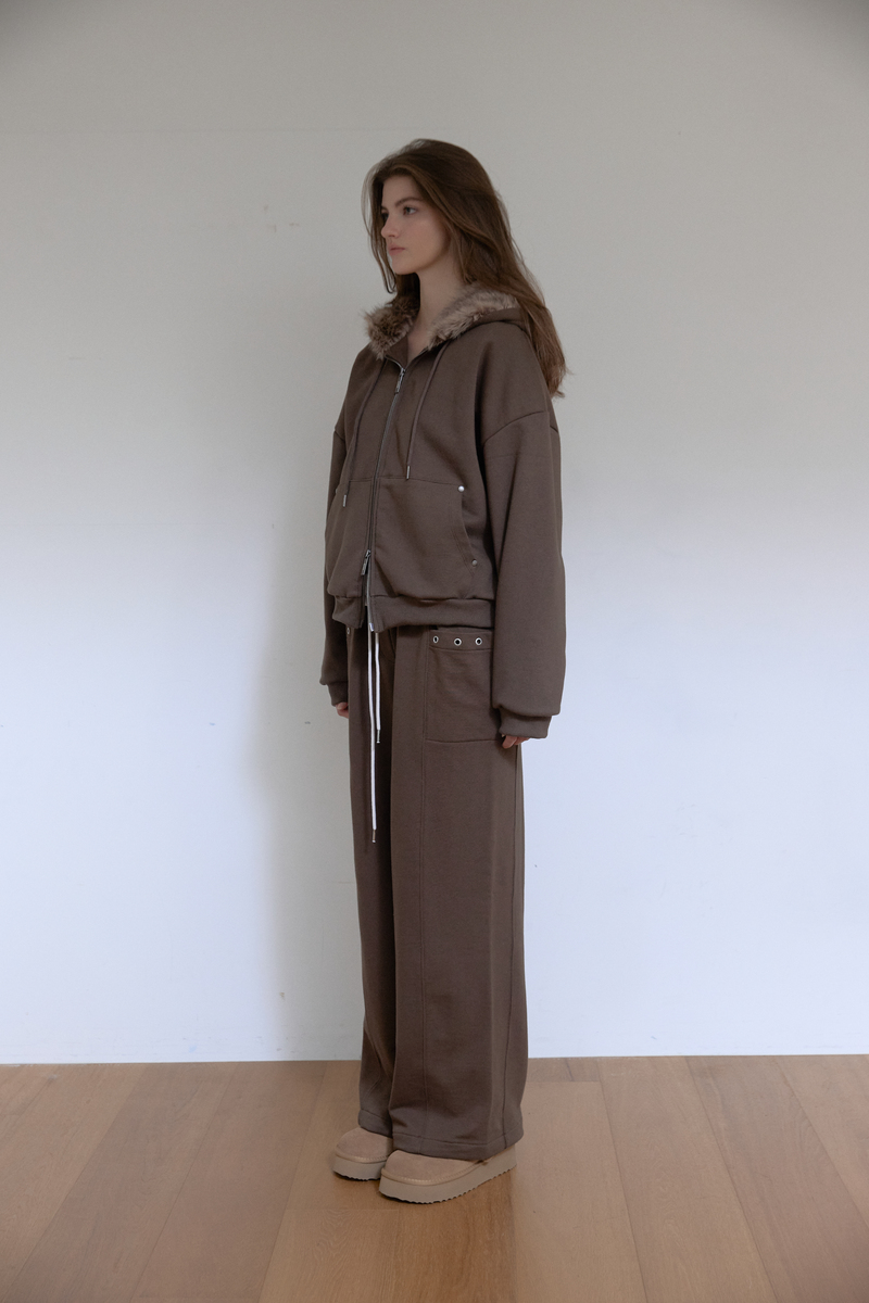 テディファーフード ジップアップ (ブラウン) | ASURA | HANA(ハナ) #3