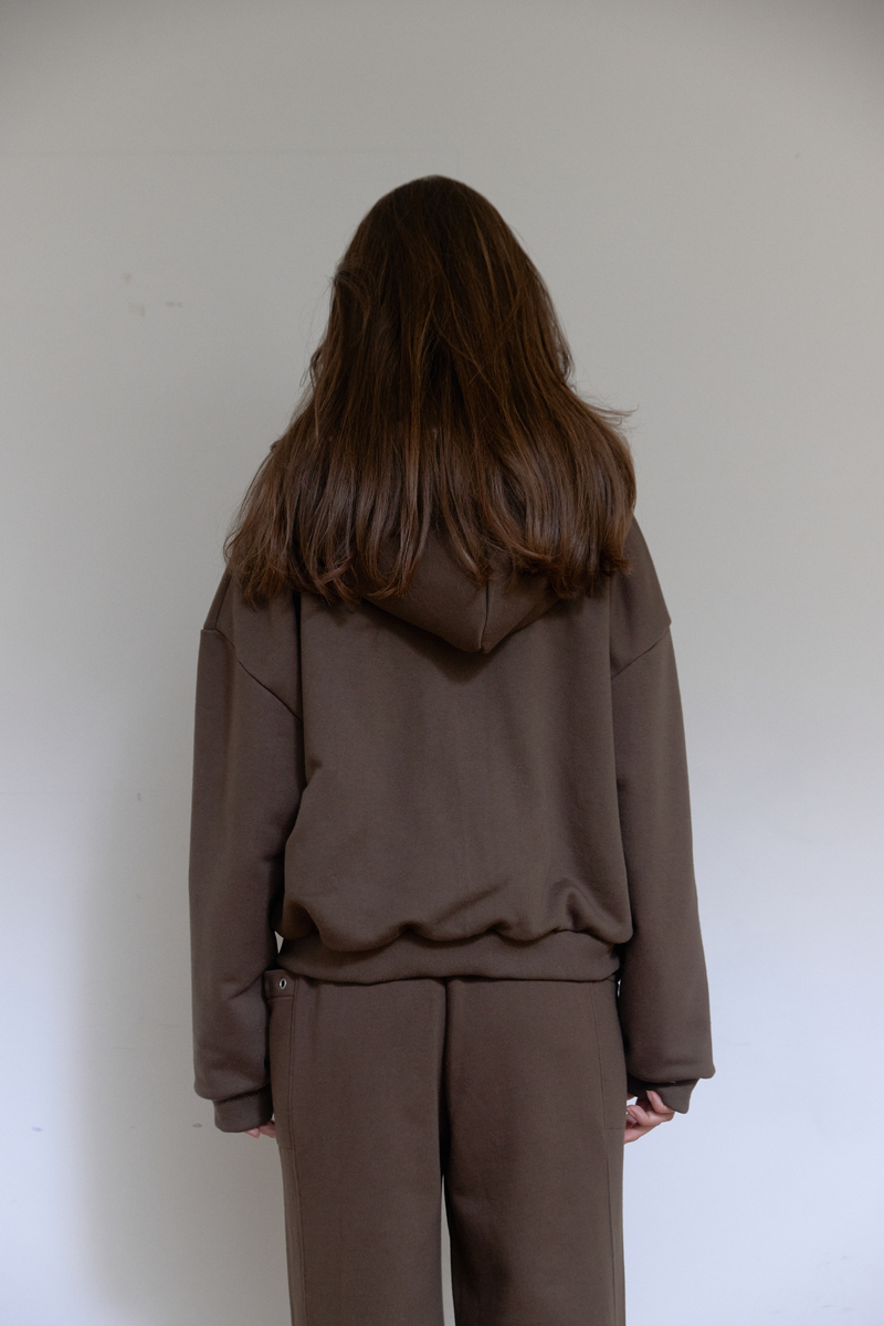 テディファーフード ジップアップ (ブラウン) | ASURA | HANA(ハナ) #5