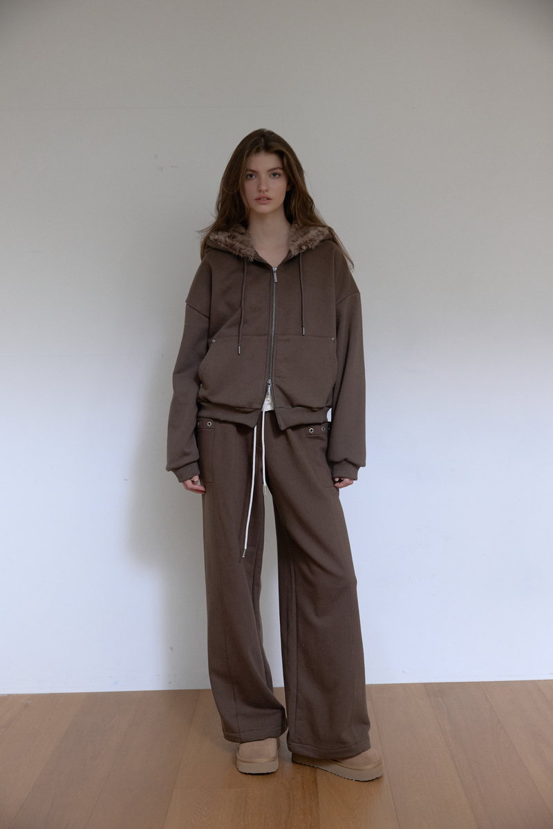 テディファーフード ジップアップ (ブラウン) | ASURA | HANA(ハナ) #6