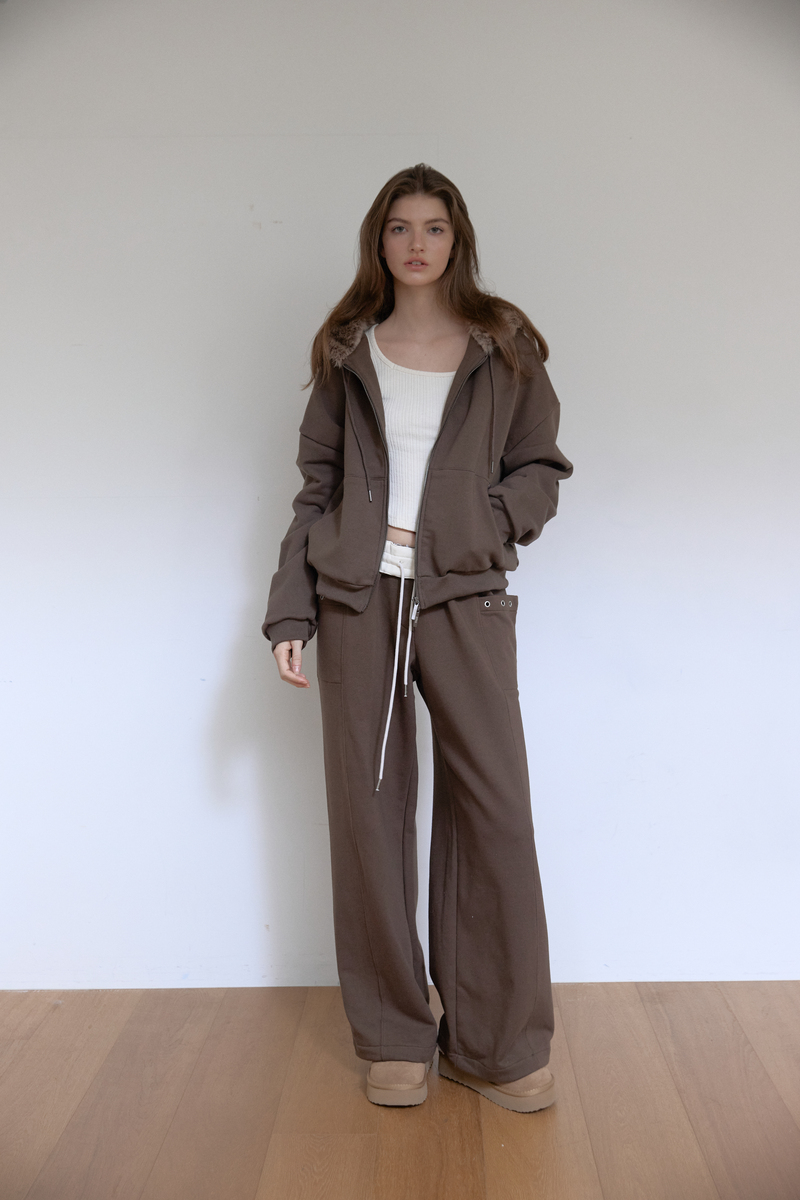 テディファーフード ジップアップ (ブラウン) | ASURA | HANA(ハナ) #7