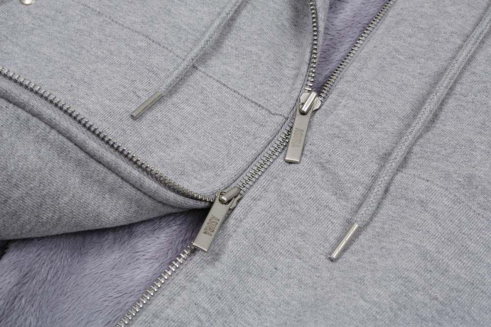 テディファーフード ジップアップ (メランジグレー) | ASURA | HANA(ハナ) #23