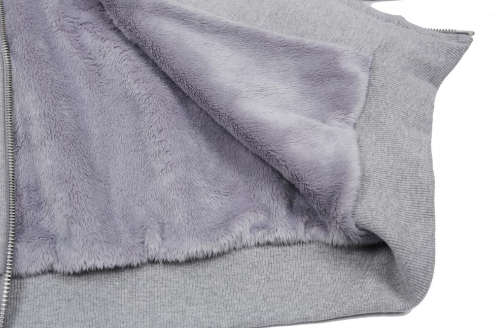 テディファーフード ジップアップ (メランジグレー) | ASURA | HANA(ハナ) #24