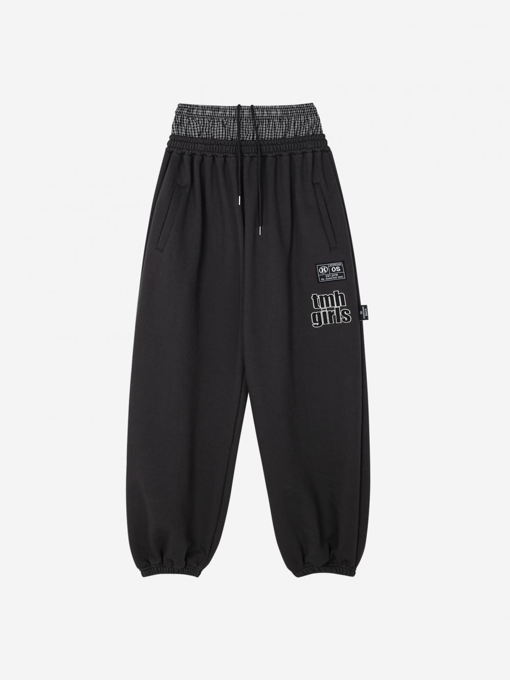 TMH レイヤードスウェットパンツ_チャコール | THE MYSTERIOUS HOTEL | HANA(ハナ) #5