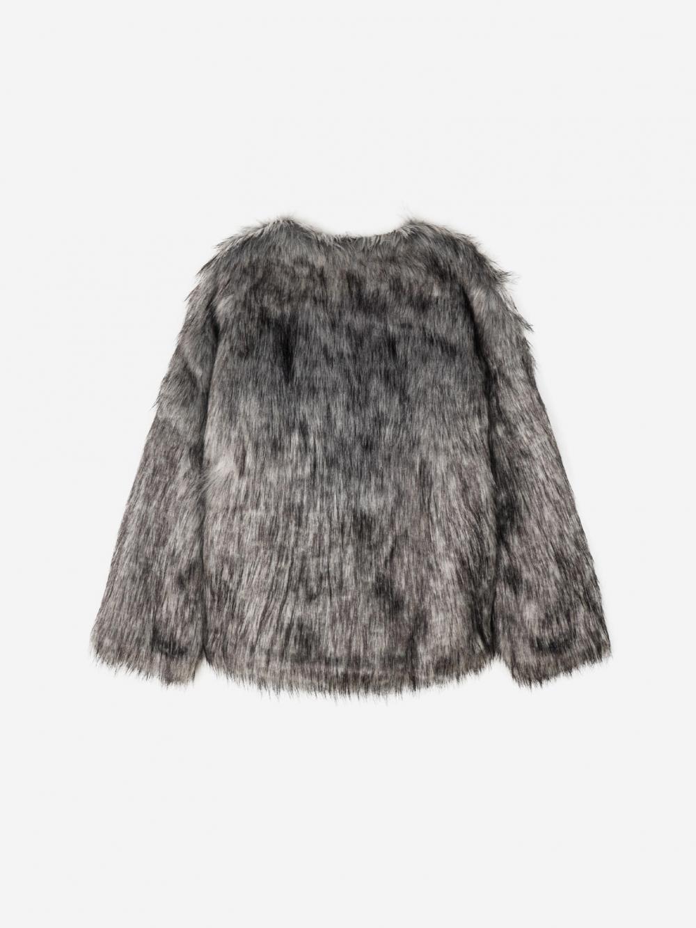 シティガール ミックスファージャケット_グレー | THE MYSTERIOUS HOTEL | HANA(ハナ) #5