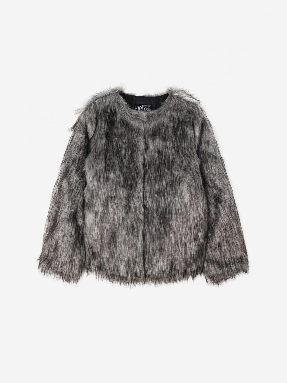 シティガール ミックスファージャケット_グレー | THE MYSTERIOUS HOTEL | HANA(ハナ) #4