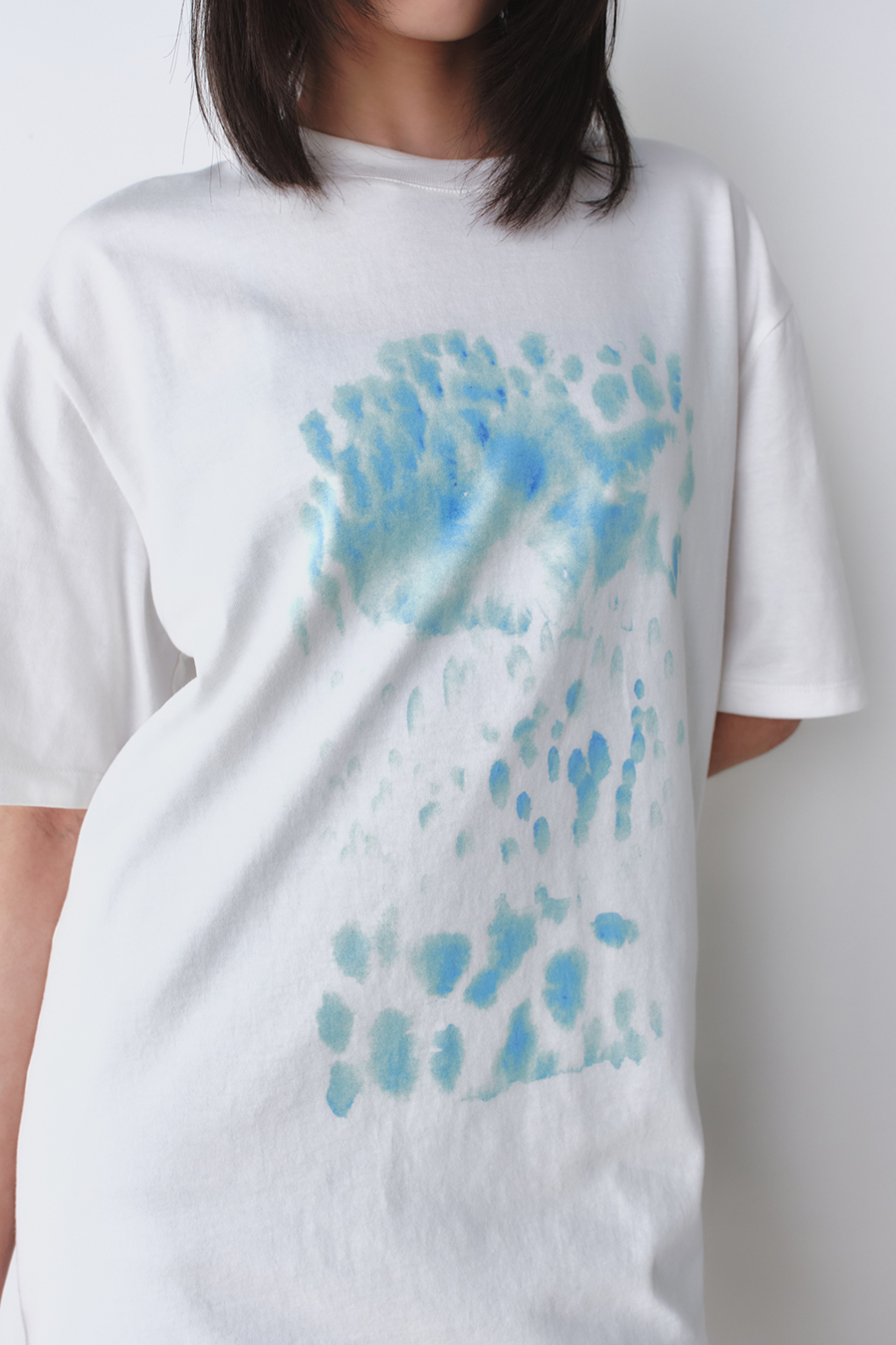 ウォーターカラーオーバーサイズTシャツ アイボリー | INSILENCE | HANA(ハナ) #7
