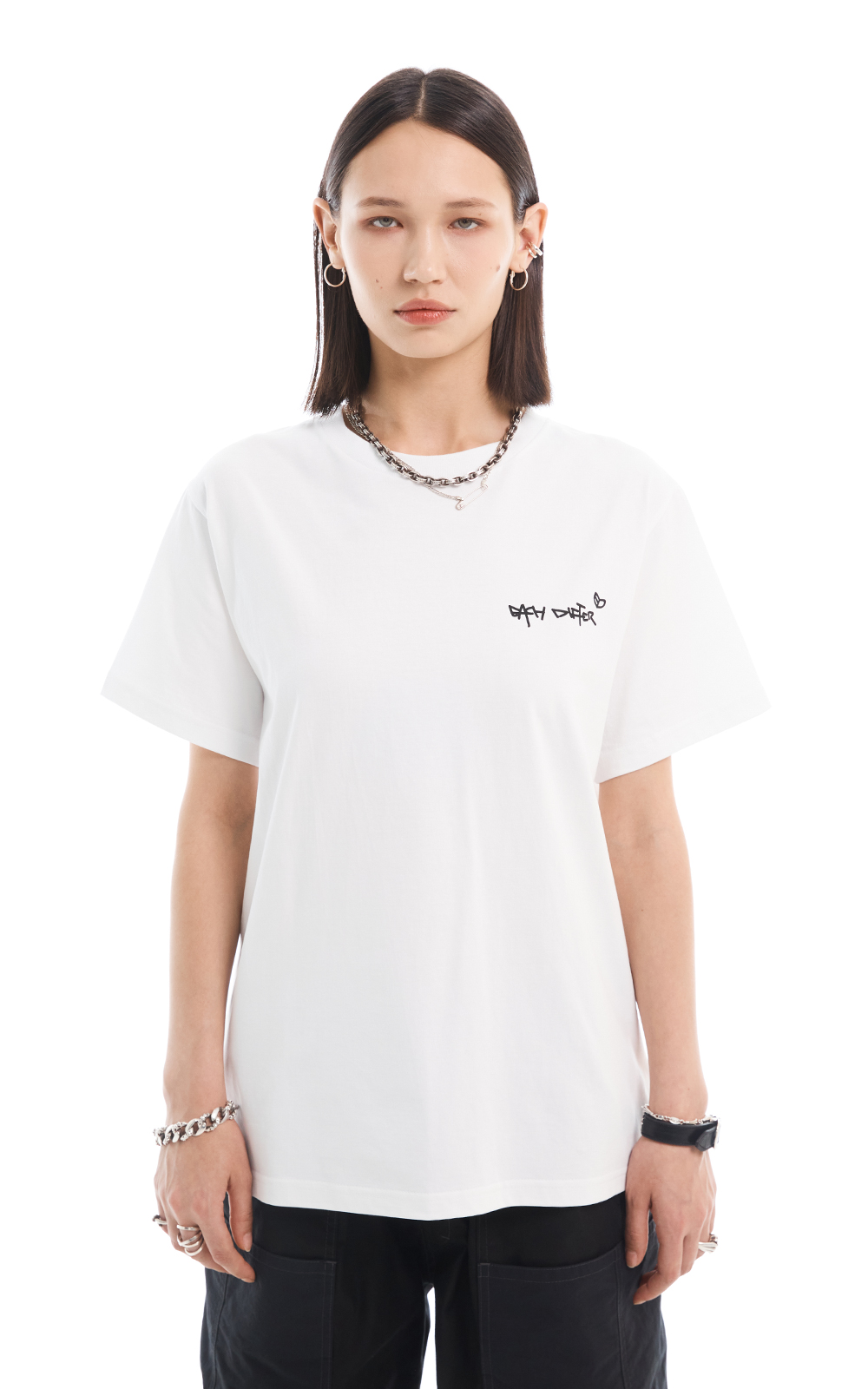 スローガンTシャツ_ホワイト | EACH DIFFER | HANA(ハナ) #2