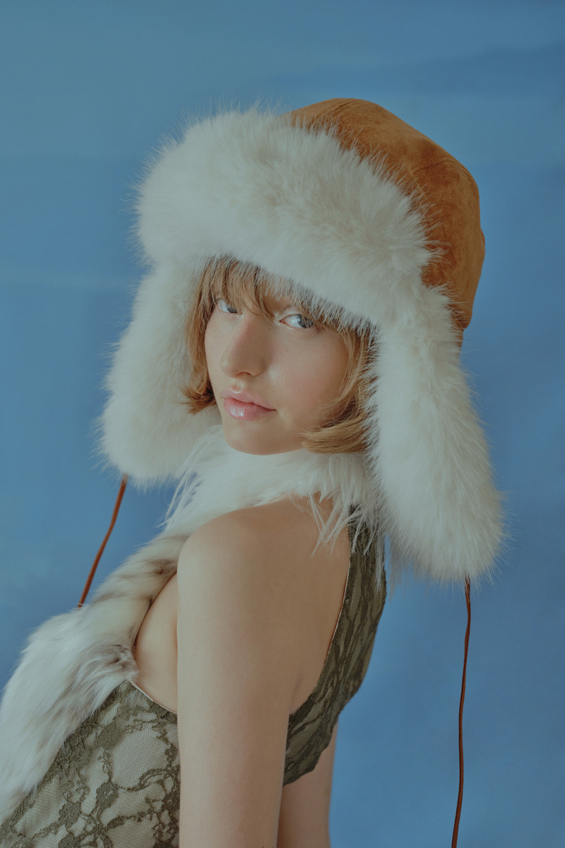 マスタングイヤーフラップハット（ブラウン） | POESIE DAME | HANA(ハナ) #3