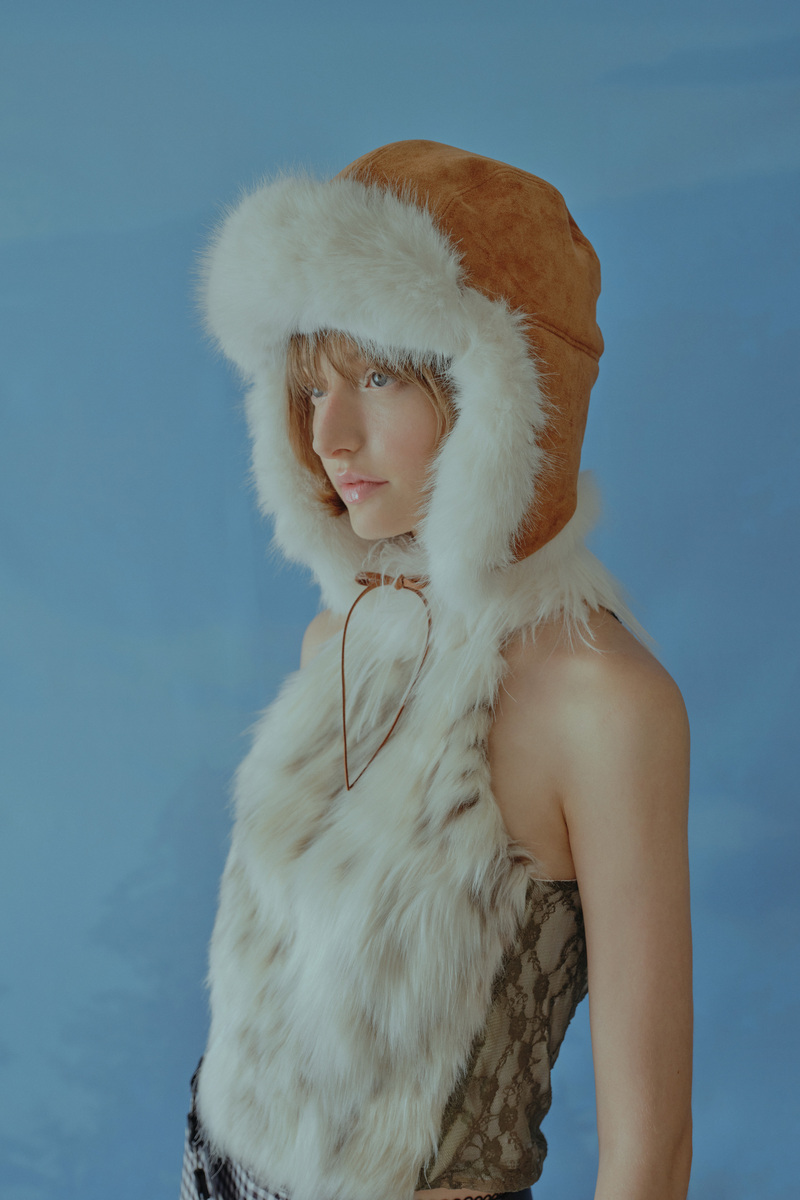 マスタングイヤーフラップハット（ブラウン） | POESIE DAME | HANA(ハナ) #6