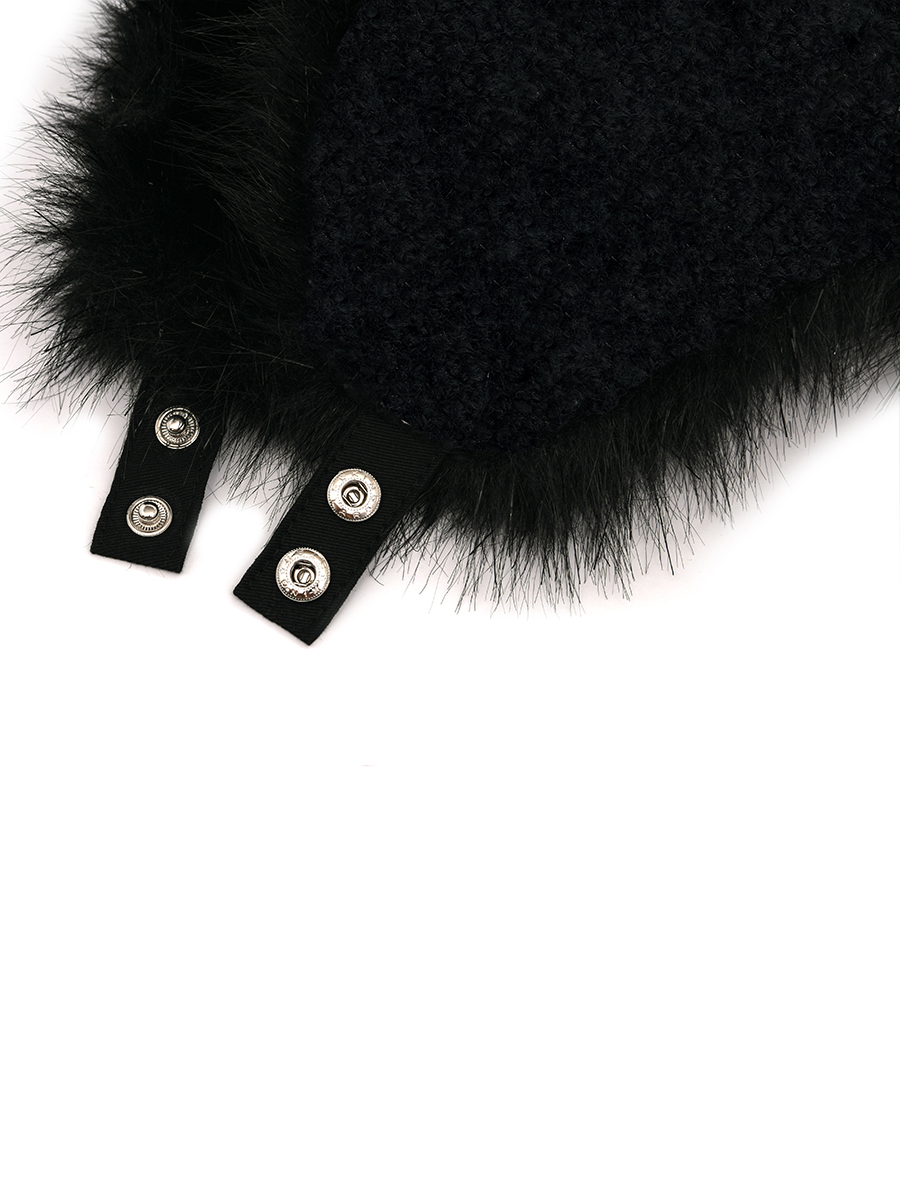 シャギーイヤーフラップキャップ（ブークレブラック） | POESIE DAME | HANA(ハナ) #3