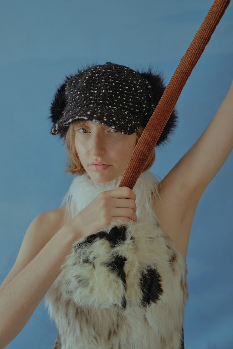 シャギーイヤーフラップキャップ（ブークレブラック） | POESIE DAME | HANA(ハナ) #4