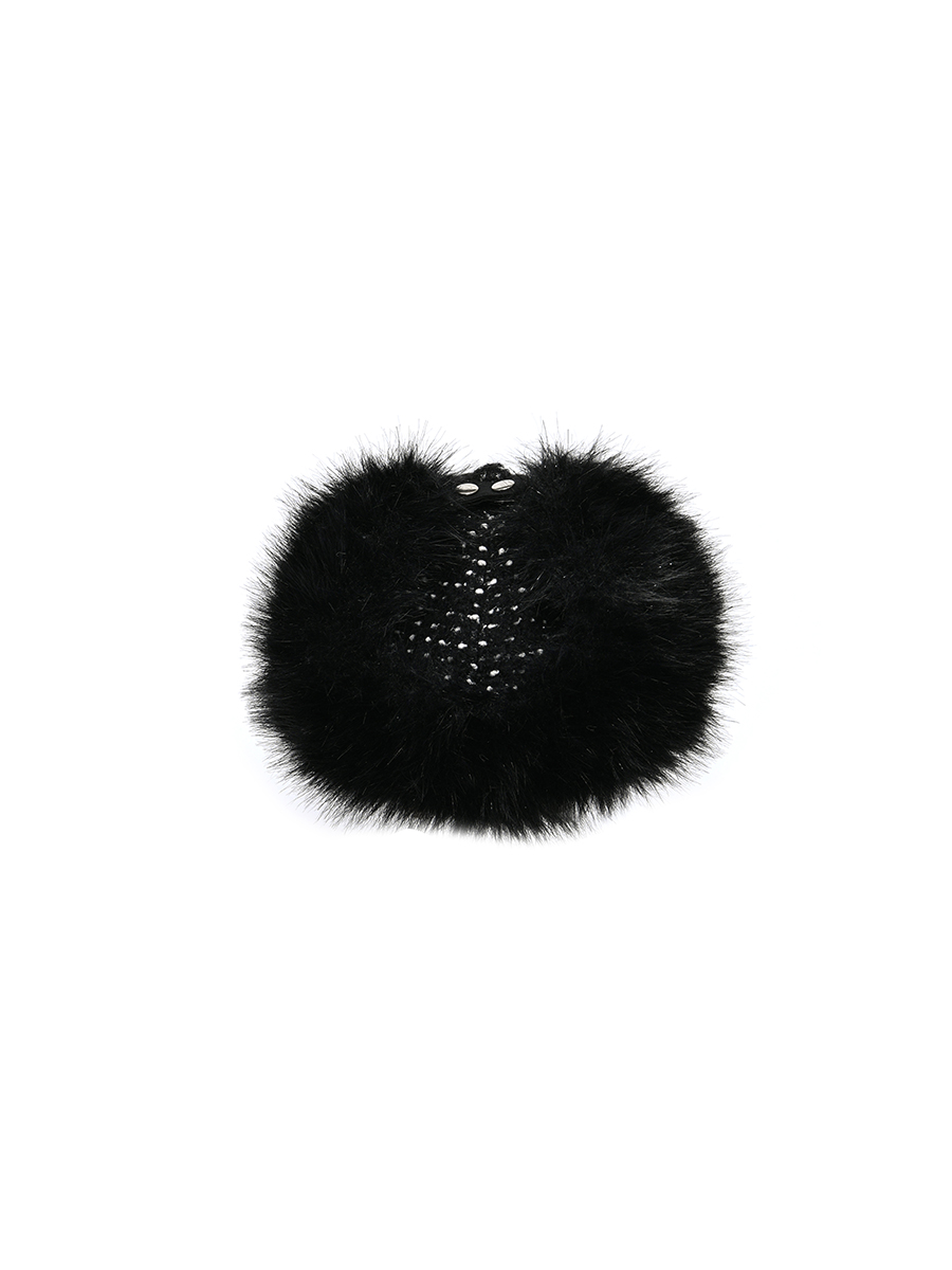 シャギーイヤーフラップキャップ（ブークレドットブラック） | POESIE DAME | HANA(ハナ) #10