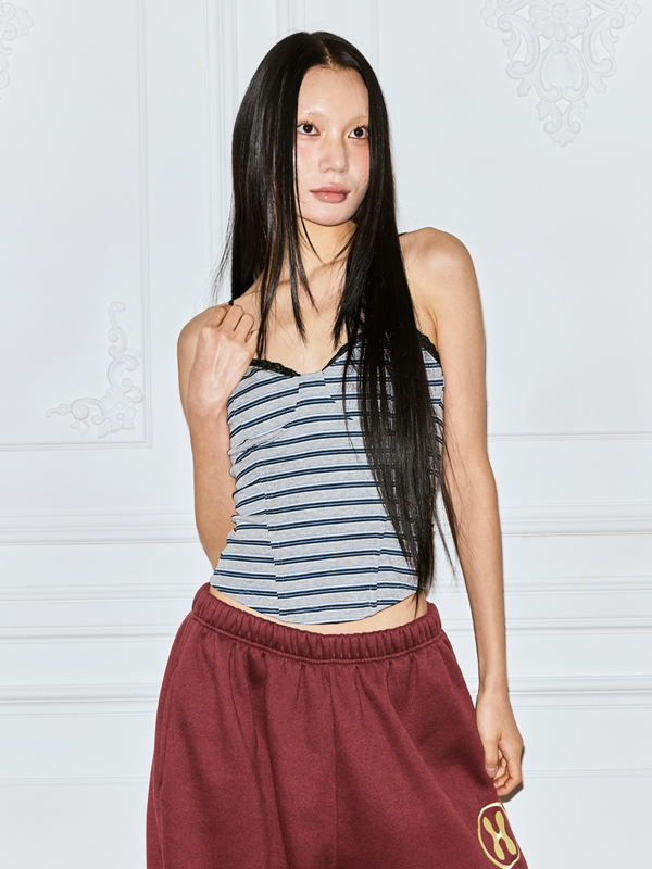 レースストライプコルセット_グレー | THE MYSTERIOUS HOTEL | HANA(ハナ) #2