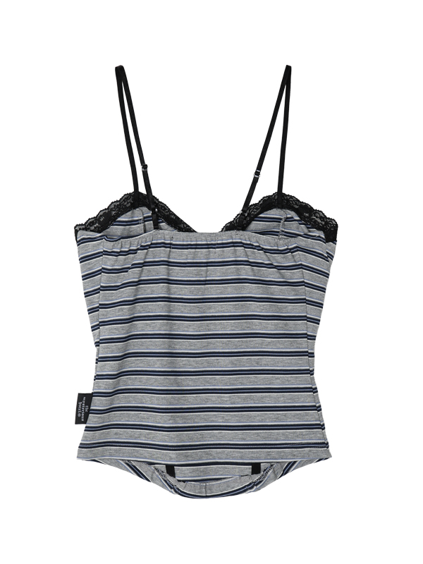 レースストライプコルセット_グレー | THE MYSTERIOUS HOTEL | HANA(ハナ) #4