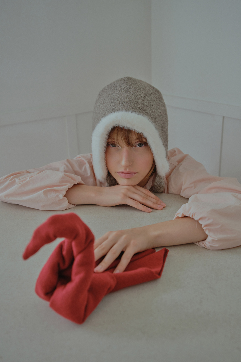 ダウニーボンネットハット（ウォームグレー） | POESIE DAME | HANA(ハナ) #4