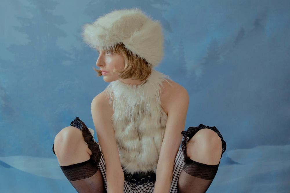 オンブレイヤーフラップハット（クリーム） | POESIE DAME | HANA(ハナ) #3