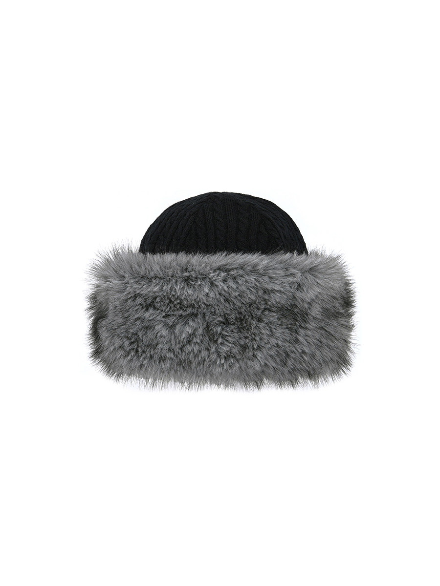 ニットファートークハット（ブラック） | POESIE DAME | HANA(ハナ) #8