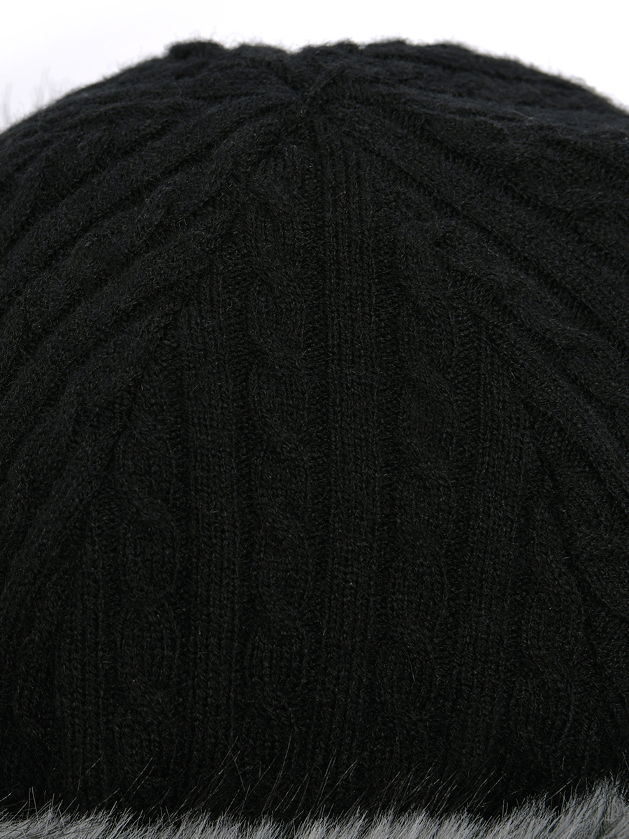 ニットファートークハット（ブラック） | POESIE DAME | HANA(ハナ) #10
