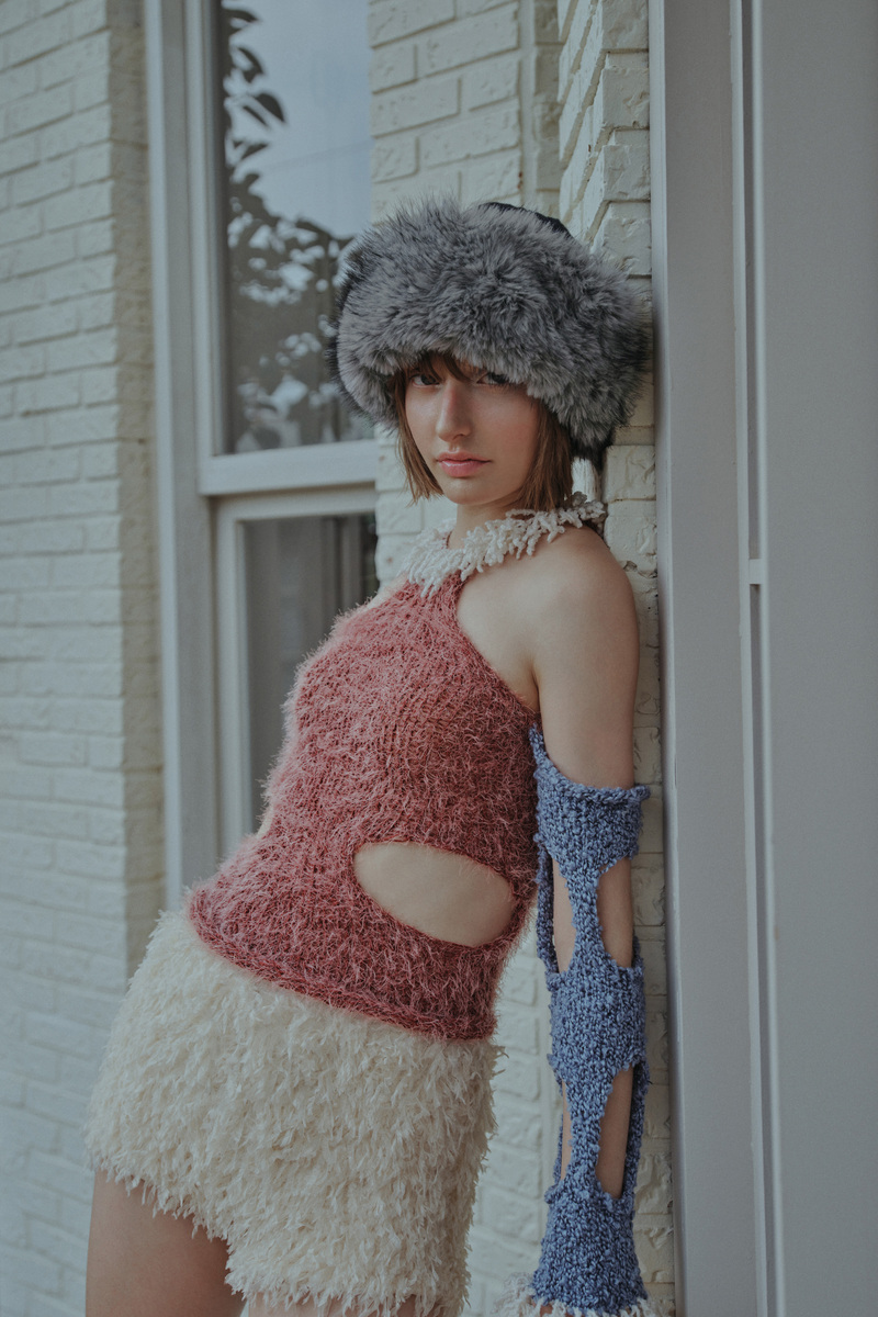 ニットファートークハット（ブラック） | POESIE DAME | HANA(ハナ) #4