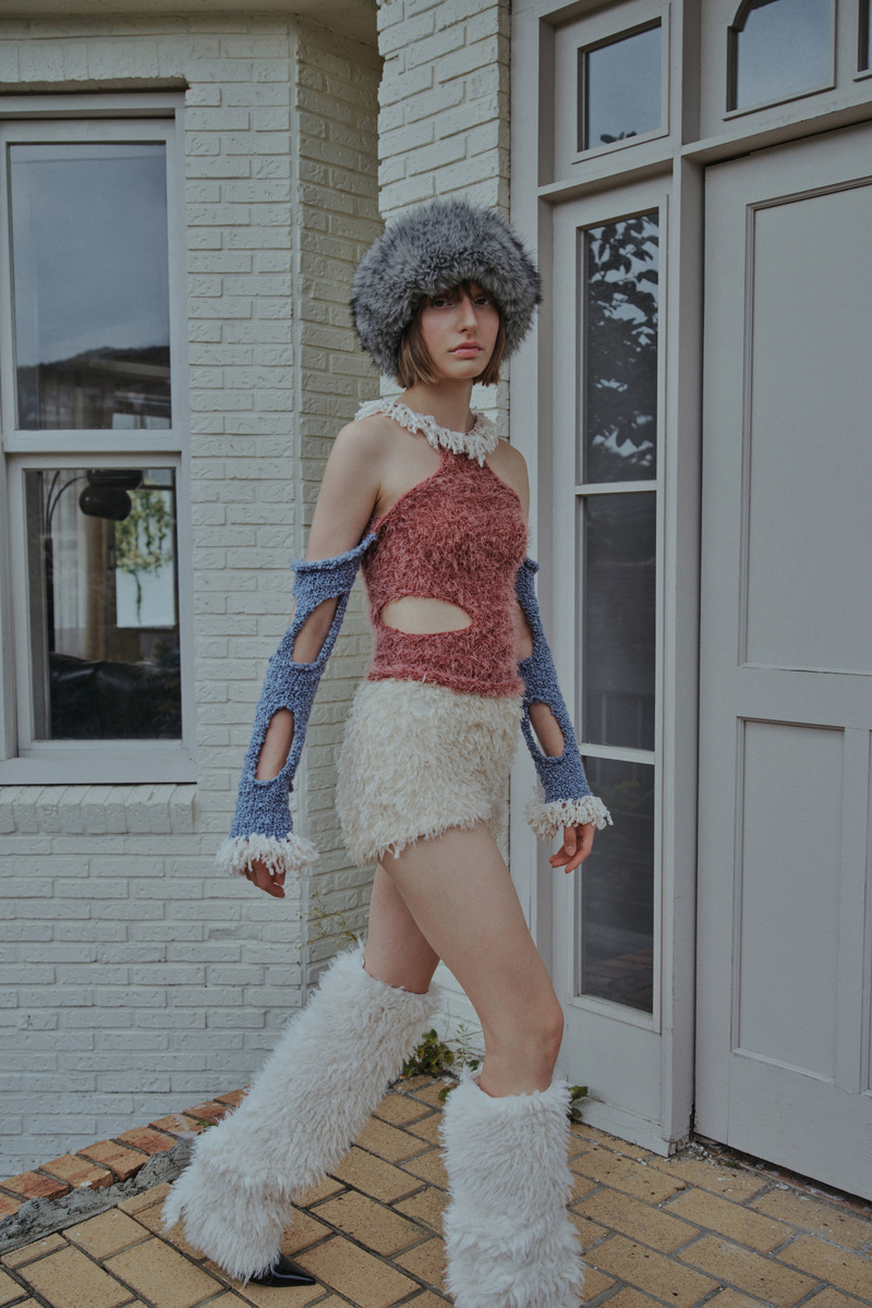 ニットファートークハット（ブラック） | POESIE DAME | HANA(ハナ) #6