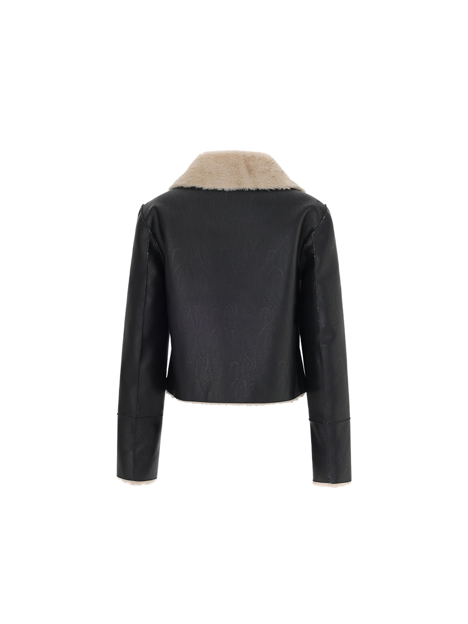 リバーシブルシアリングムスタン（ブラック） | Not your rose | HANA(ハナ) #11