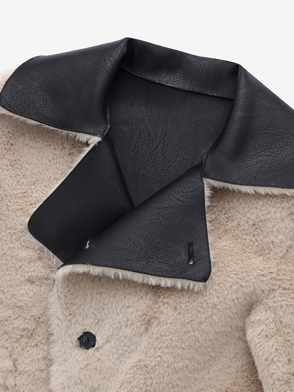 リバーシブルシアリングムスタン（ブラック） | Not your rose | HANA(ハナ) #14