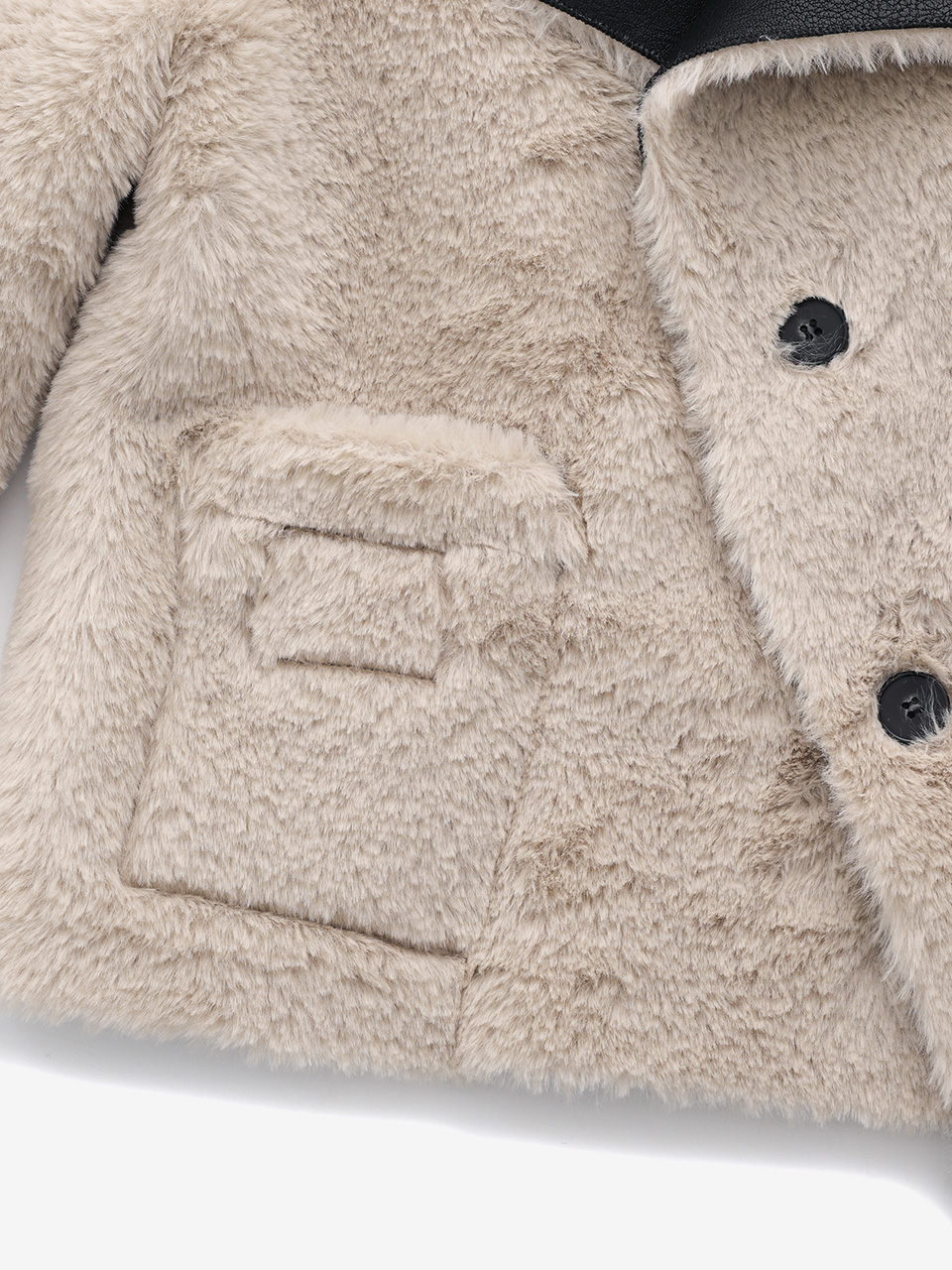 リバーシブルシアリングムスタン（ブラック） | Not your rose | HANA(ハナ) #15