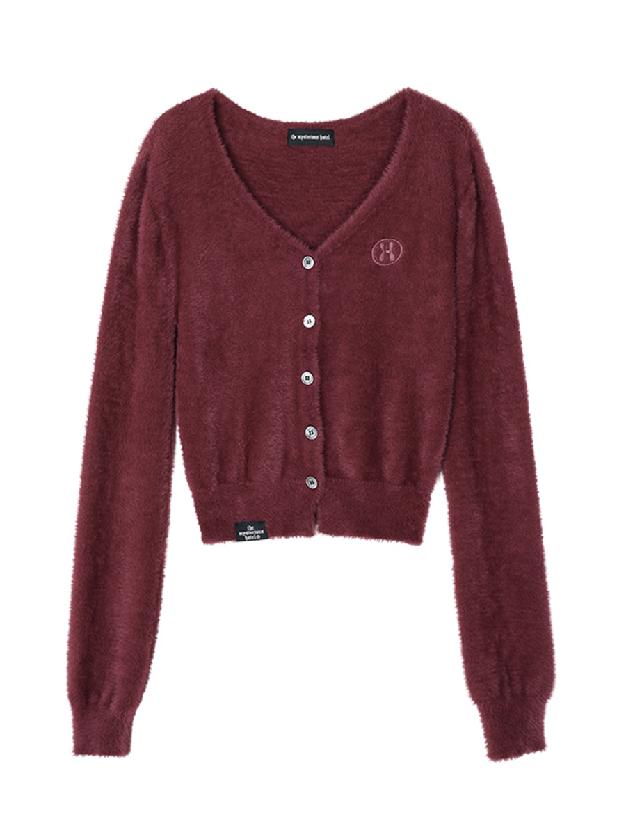 ホテルベーシックファーカーディガン_ワイン | THE MYSTERIOUS HOTEL | HANA(ハナ) #5