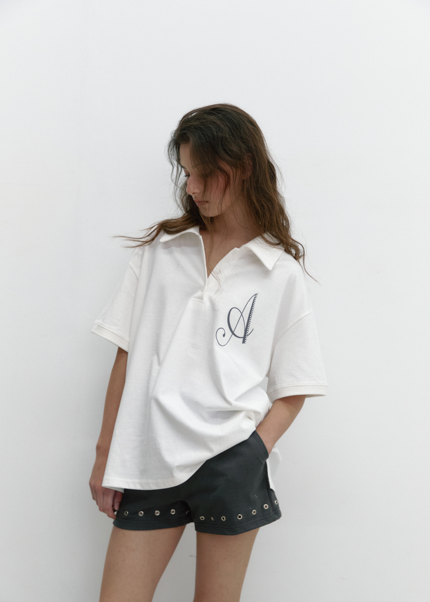 ロゴカラーハーフTシャツ (アイボリー) | ASURA | HANA(ハナ) #8