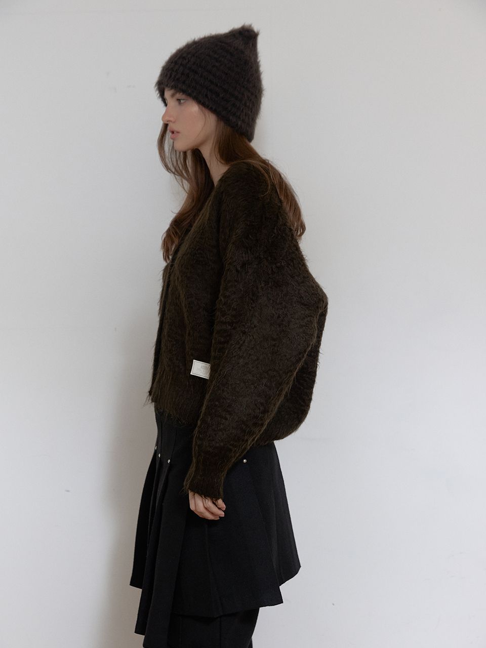 ウールリベットプリーツラップスカート（ブラック） | ASURA | HANA(ハナ) #4