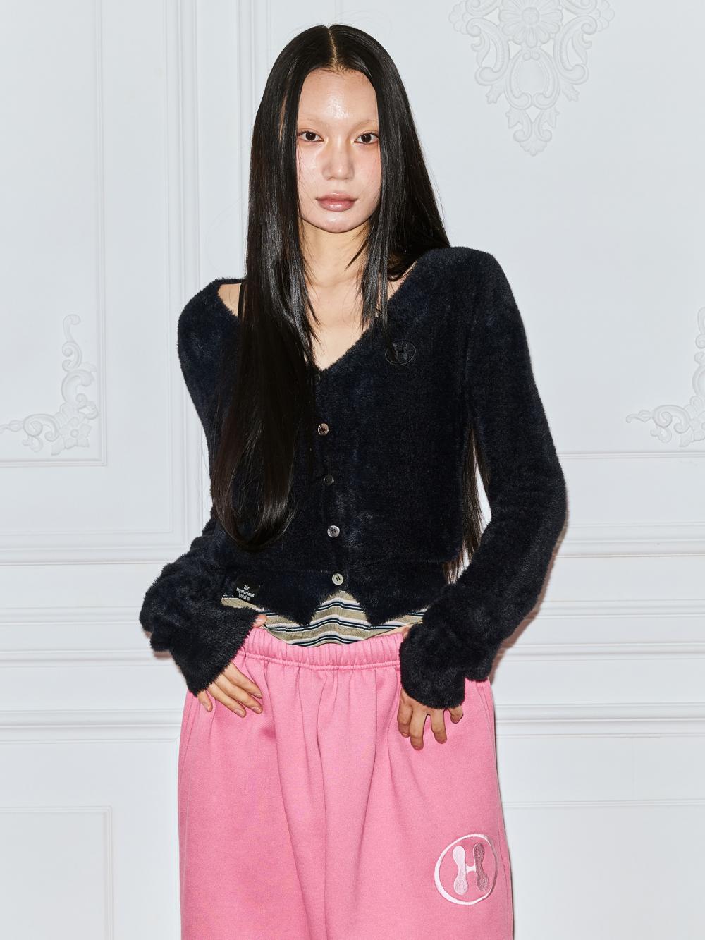 ホテルベーシックファーカーディガン_ブラック | THE MYSTERIOUS HOTEL | HANA(ハナ) #2