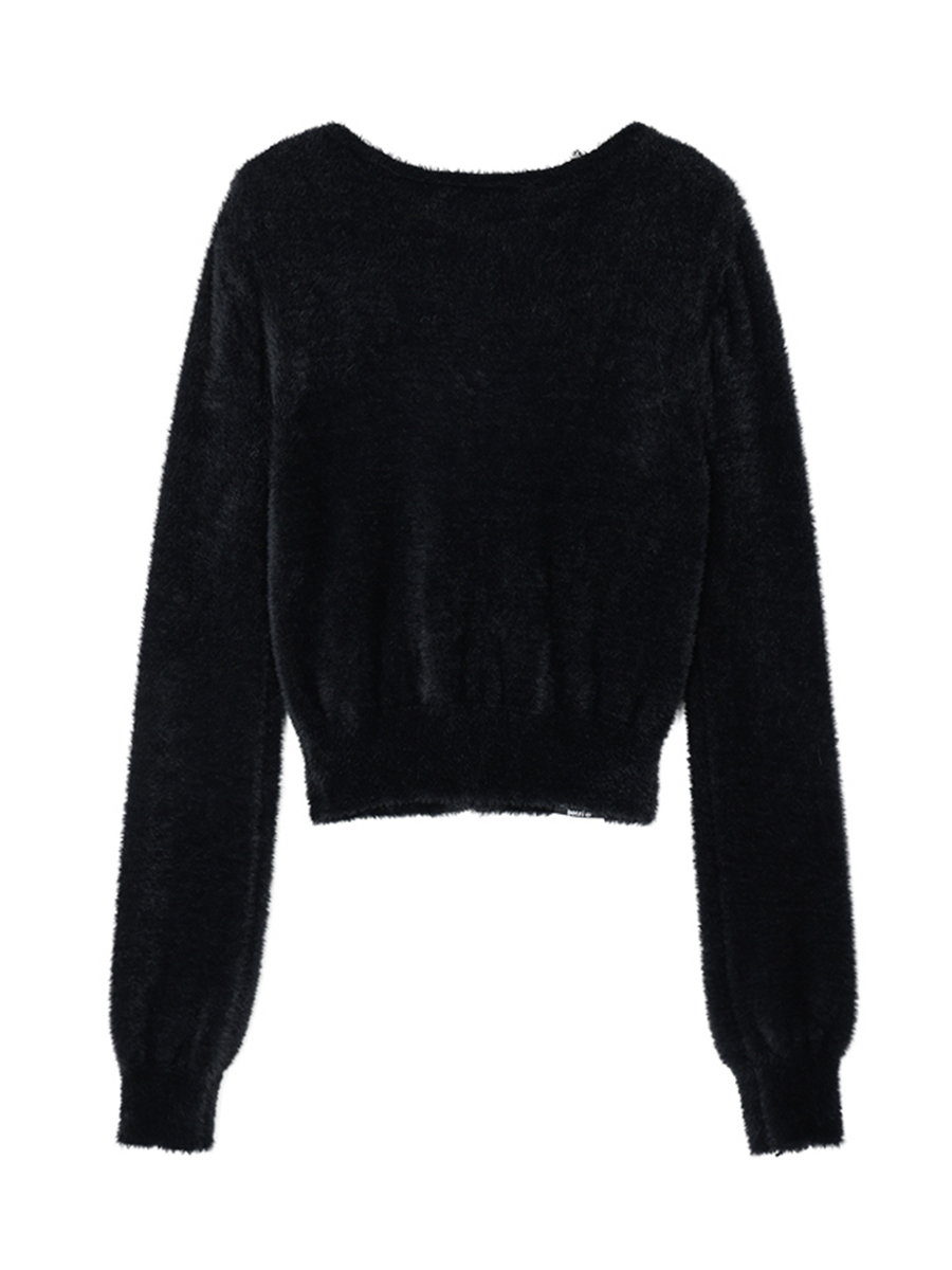 ホテルベーシックファーカーディガン_ブラック | THE MYSTERIOUS HOTEL | HANA(ハナ) #4