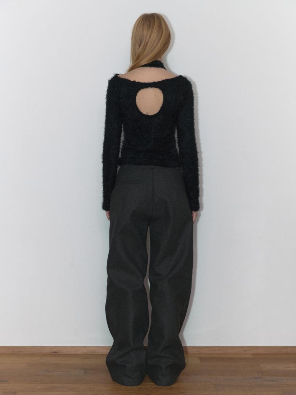 ウールリベットパンツ（チャコール） | ASURA | HANA(ハナ) #2