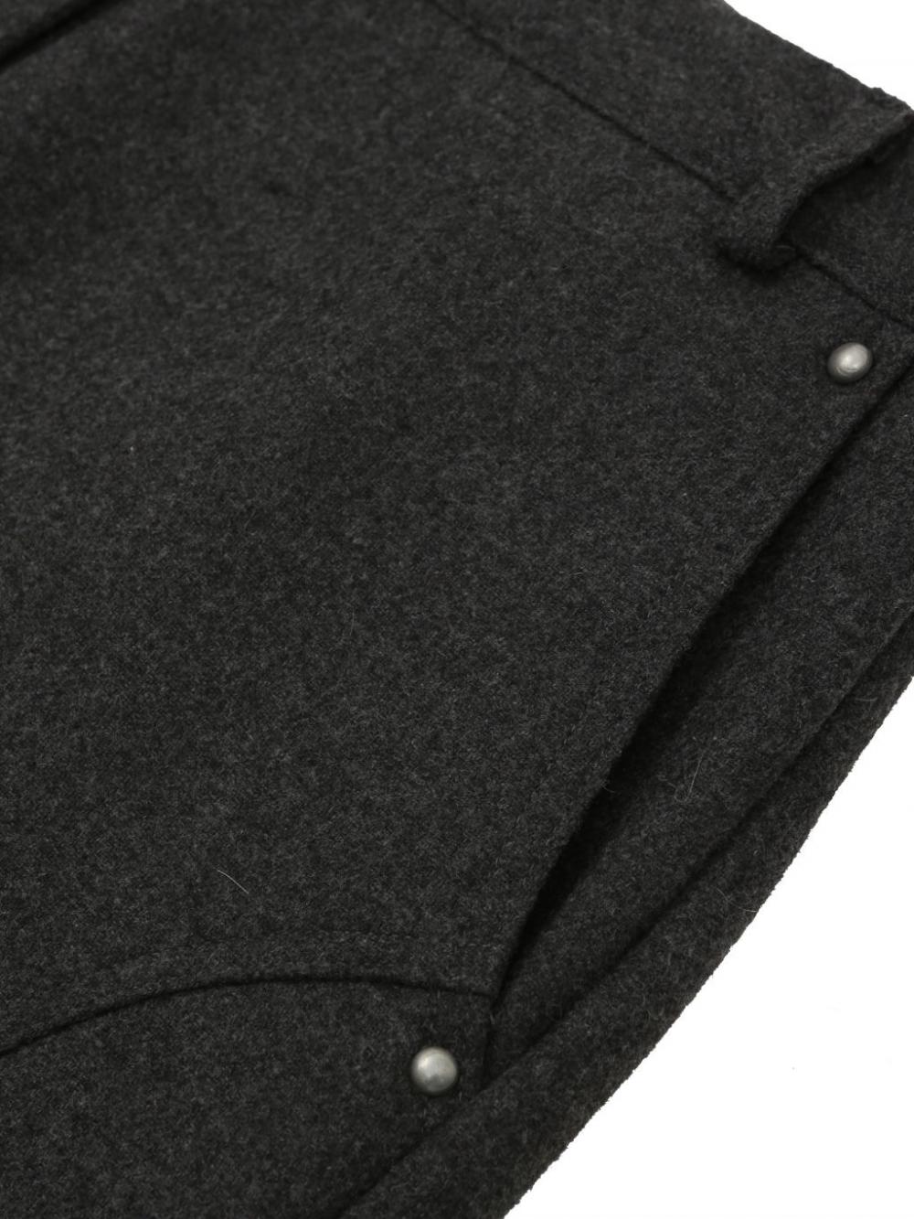 ウールリベットパンツ（チャコール） | ASURA | HANA(ハナ) #13