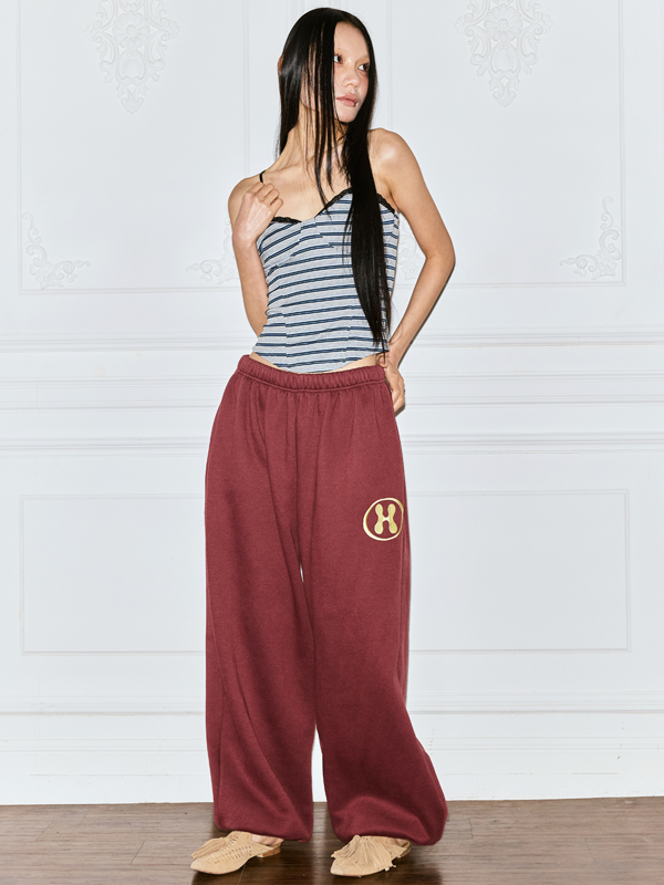 ベーシックフリースワイドパンツ_ワイン | THE MYSTERIOUS HOTEL | HANA(ハナ) #3