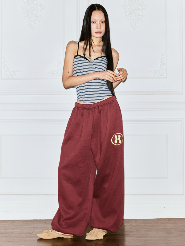 ベーシックフリースワイドパンツ_ワイン | THE MYSTERIOUS HOTEL | HANA(ハナ) #2