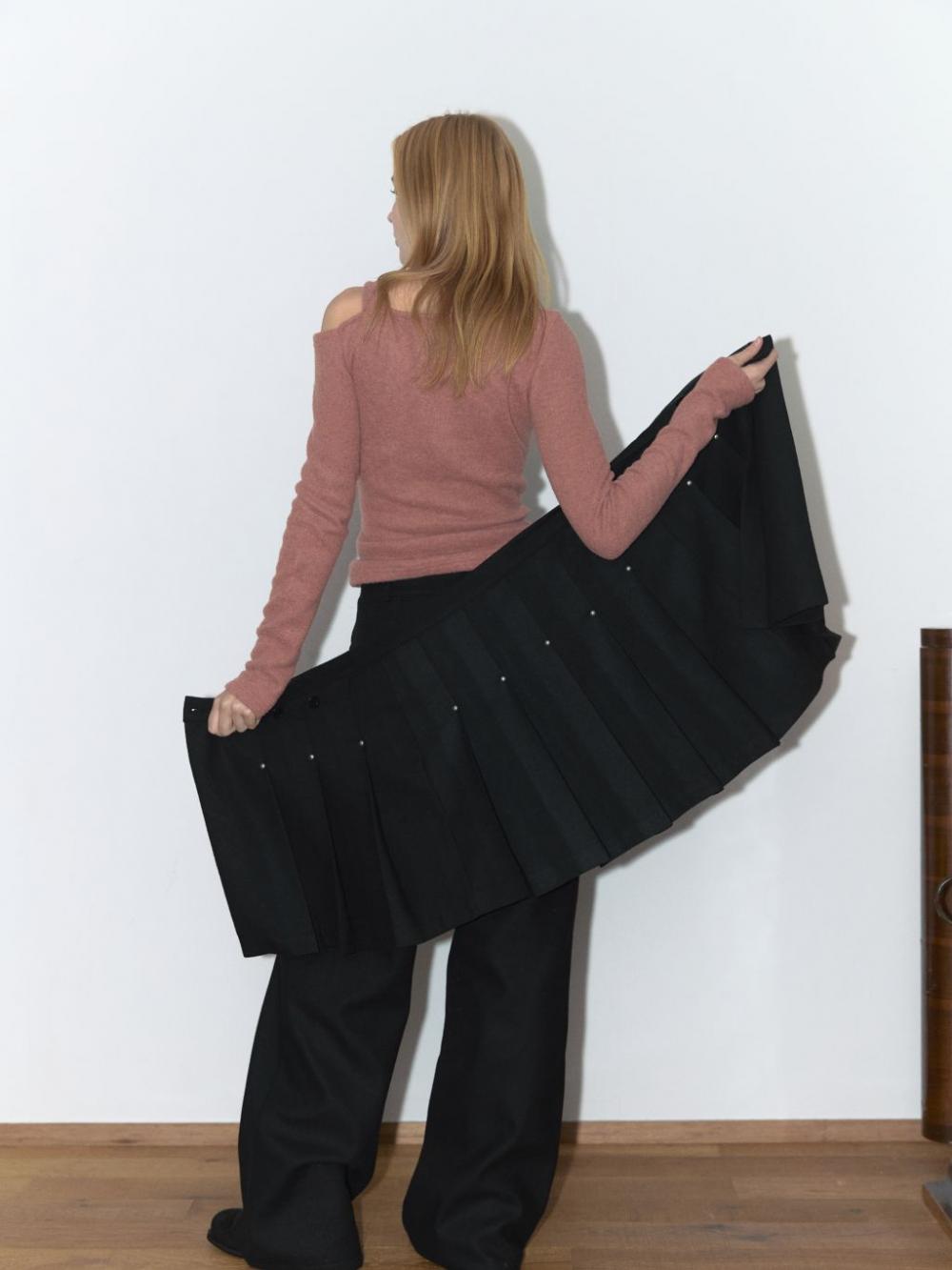 ウールリベットパンツ（ブラック） | ASURA | HANA(ハナ) #6