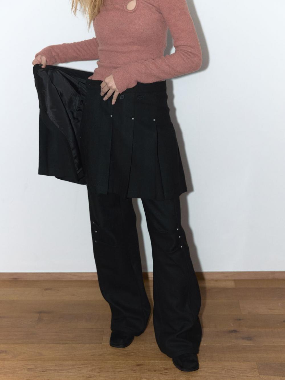 ウールリベットパンツ（ブラック） | ASURA | HANA(ハナ) #7