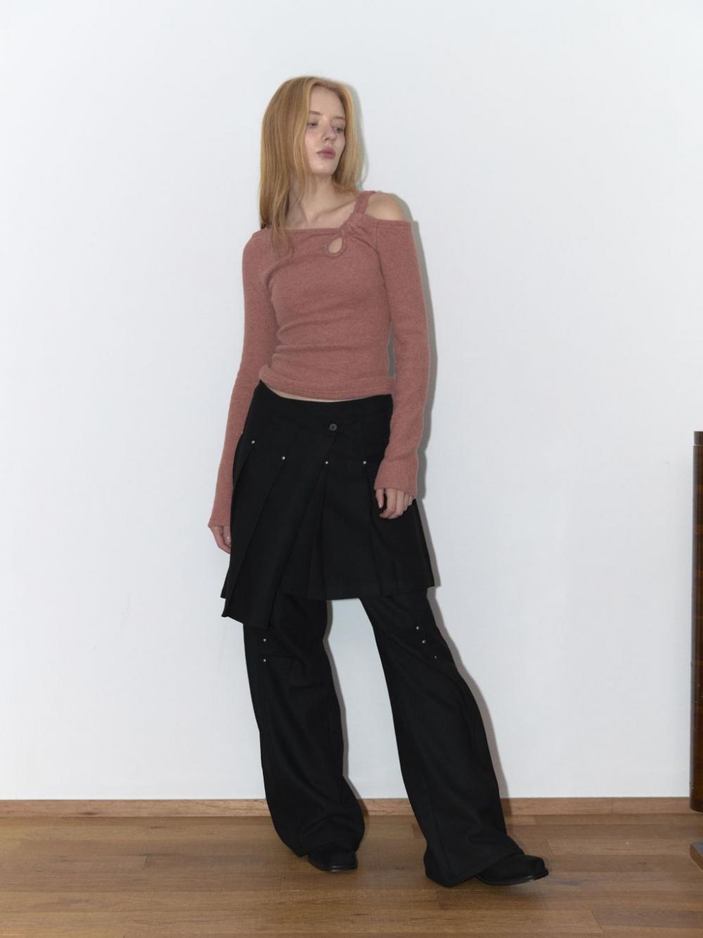 ウールリベットパンツ（ブラック） | ASURA | HANA(ハナ) #9