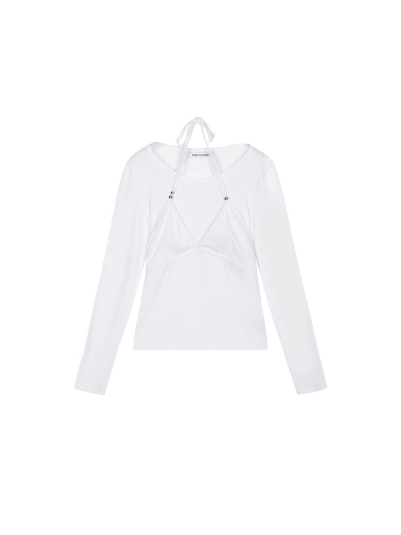 ビーディブラレイヤー ロングスリーブTシャツ（ホワイト） | THREE TO EIGHTY | HANA(ハナ) #2