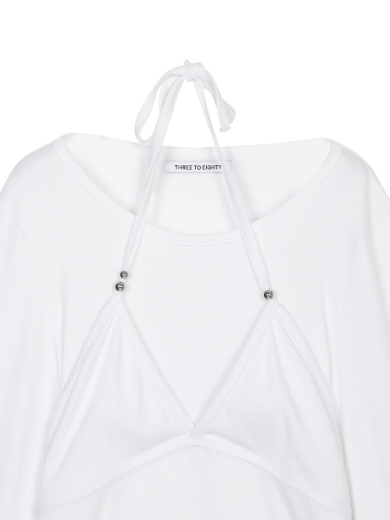 ビーディブラレイヤー ロングスリーブTシャツ（ホワイト） | THREE TO EIGHTY | HANA(ハナ) #4