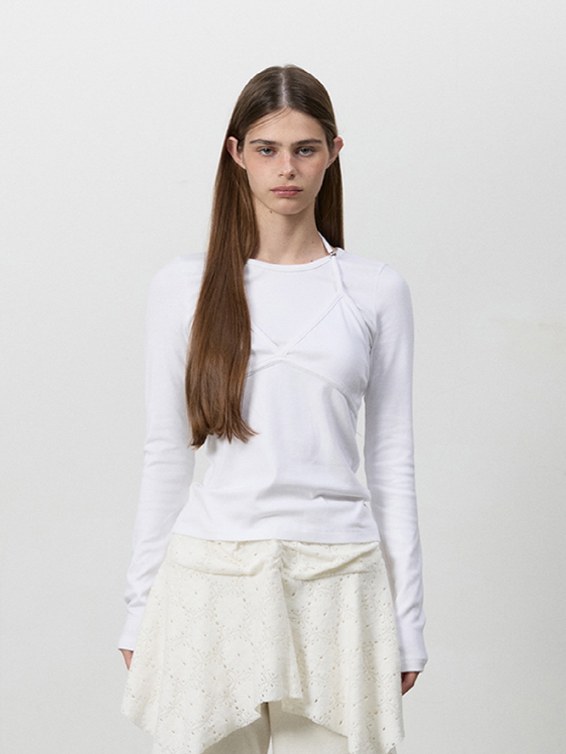 ビーディブラレイヤー ロングスリーブTシャツ（ホワイト） | THREE TO EIGHTY | HANA(ハナ) #6