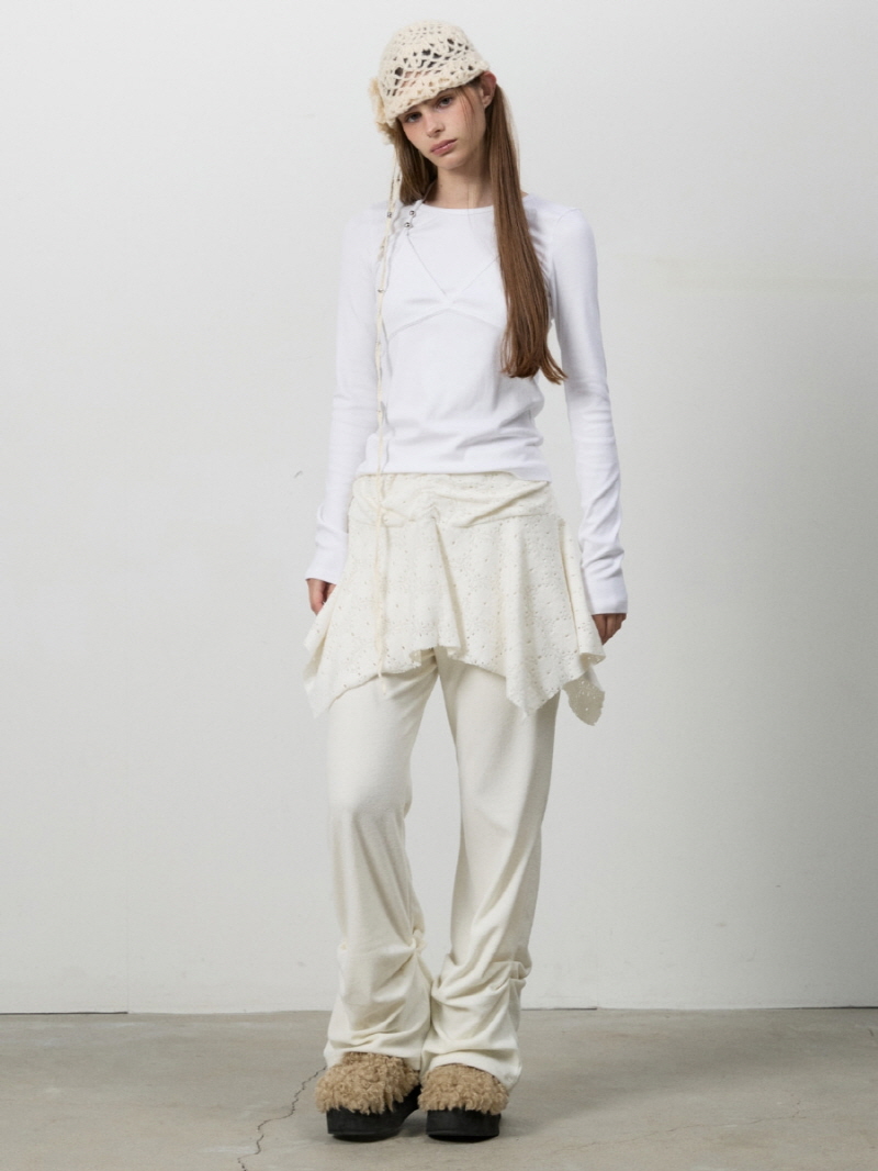 ビーディブラレイヤー ロングスリーブTシャツ（ホワイト） | THREE TO EIGHTY | HANA(ハナ) #9