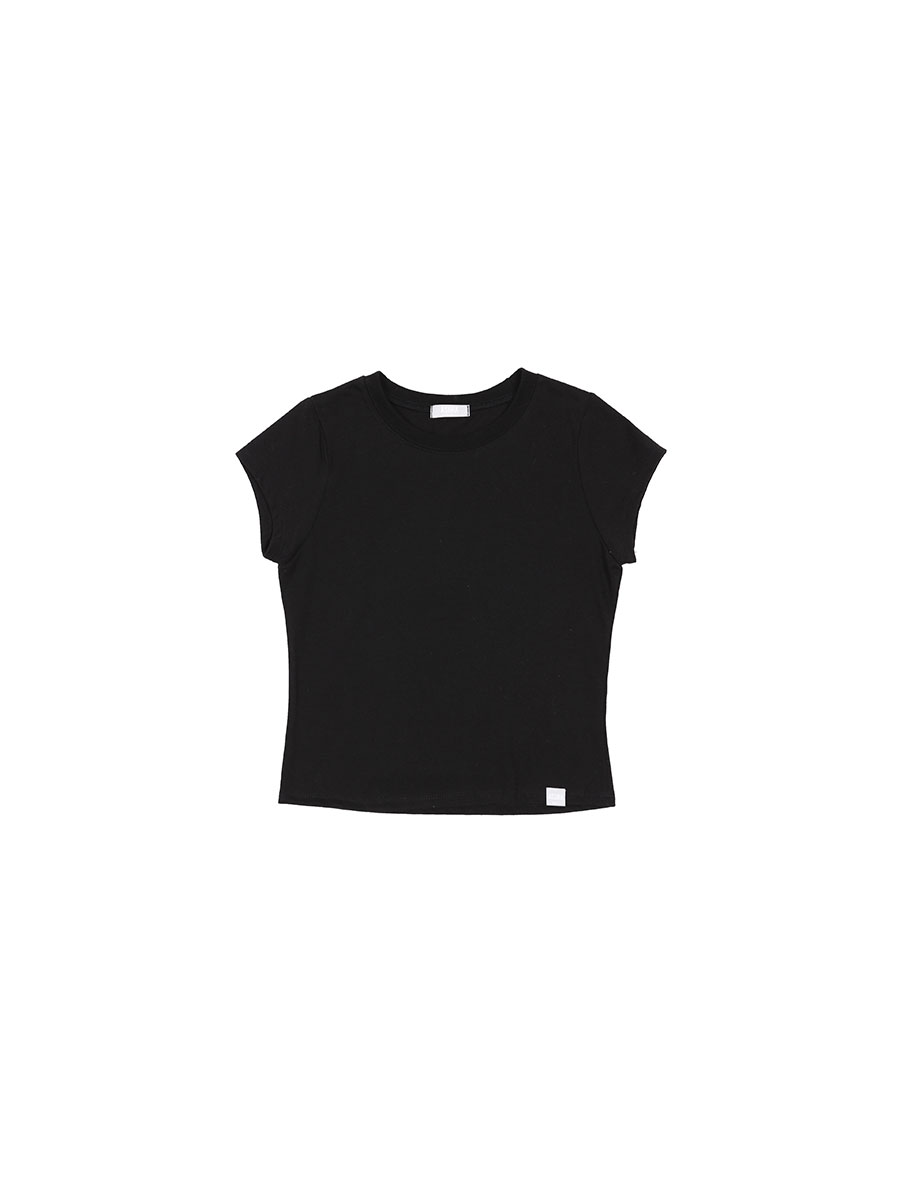 ベーシックハーフTシャツ (ブラック) | ASURA | HANA(ハナ) #9