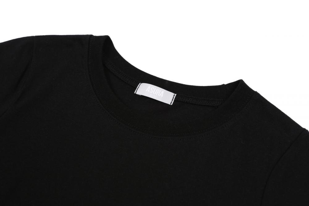 ベーシックハーフTシャツ (ブラック) | ASURA | HANA(ハナ) #15