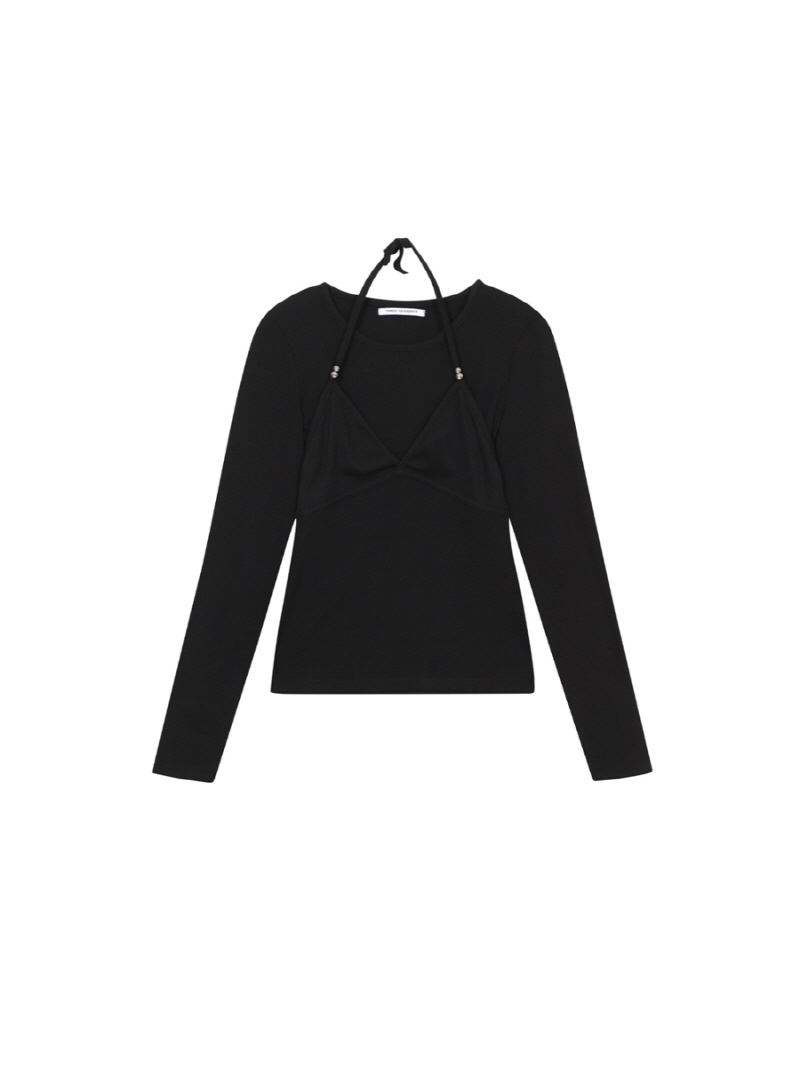 ビーディブラレイヤー ロングスリーブTシャツ （ブラック） | THREE TO EIGHTY | HANA(ハナ) #2