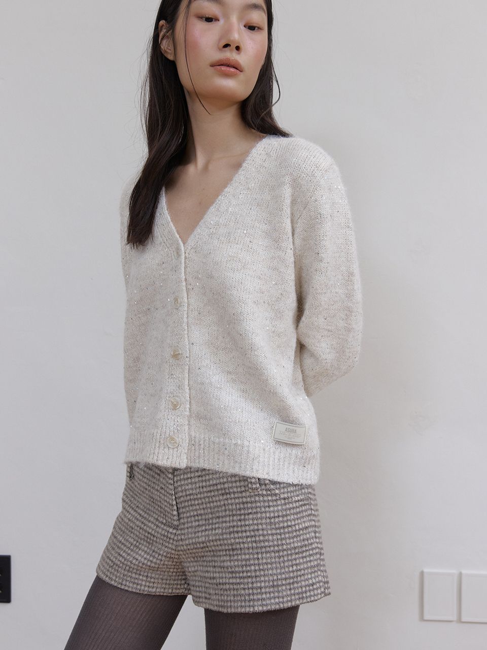 トゥインクルウールカーディガン (アイボリー) | ASURA | HANA(ハナ) #4