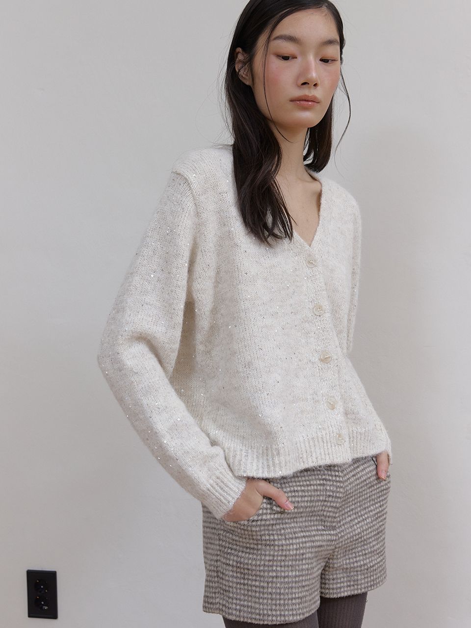 トゥインクルウールカーディガン (アイボリー) | ASURA | HANA(ハナ) #6